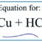 Cu Hcl Copper Hydrochloric Acid Equation Download Guide
